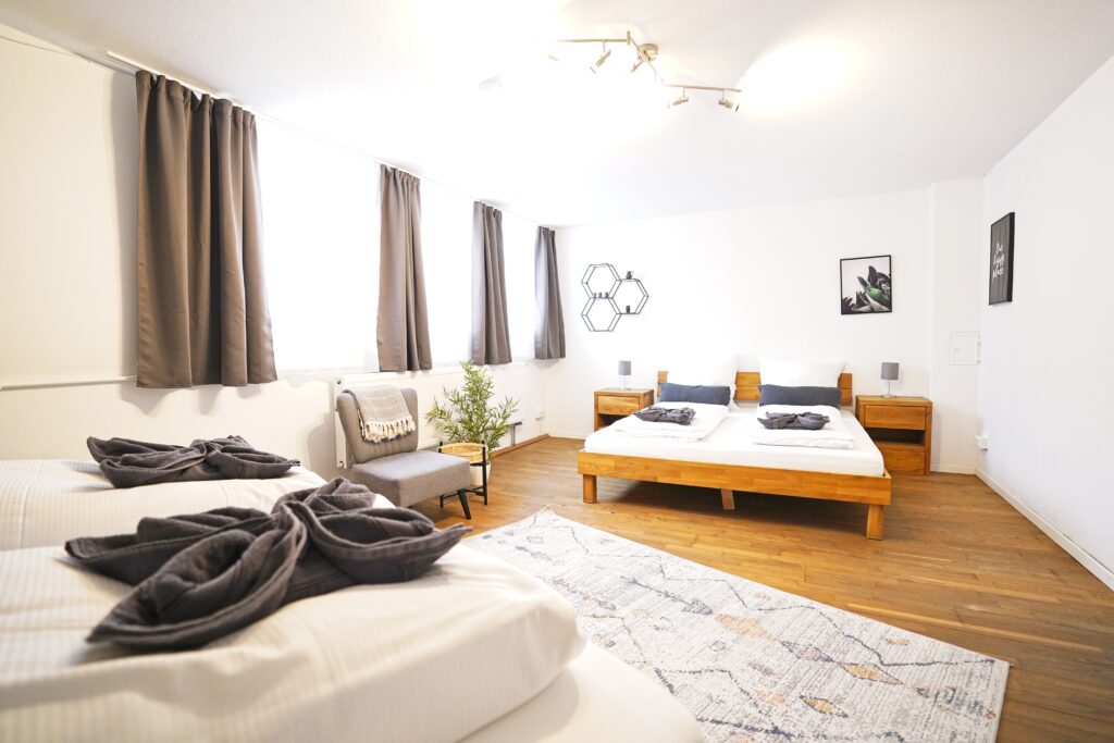 Schlafzimmer in der Ferienwohnung Erholungsreich in Kelheim