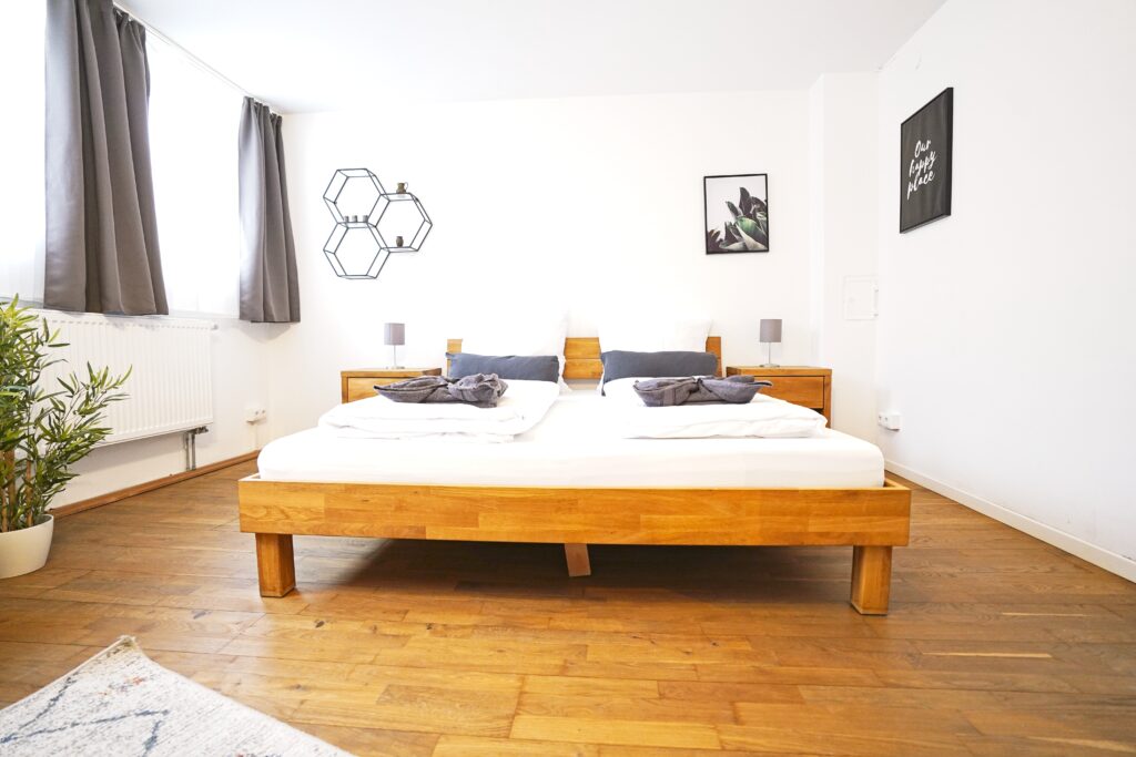 Schlafzimmer in der Ferienwohnung Erholungsreich in Kelheim