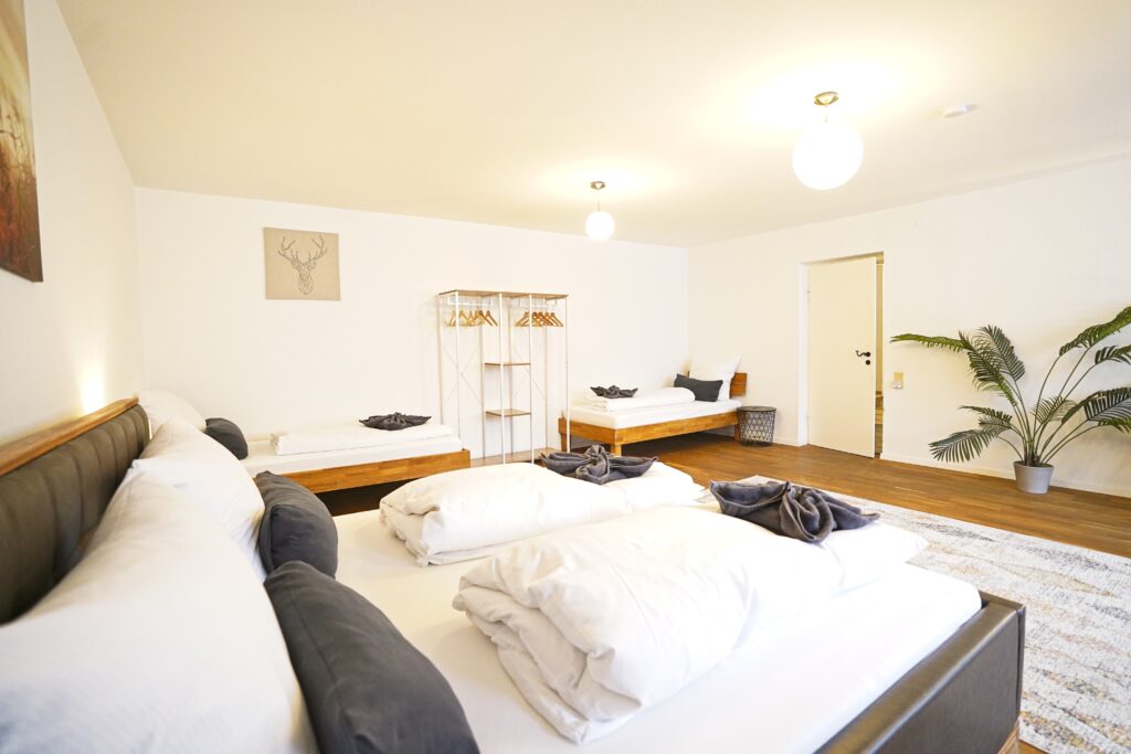 Schlafzimmer in der Ferienwohnung Erholungsreich in Kelheim