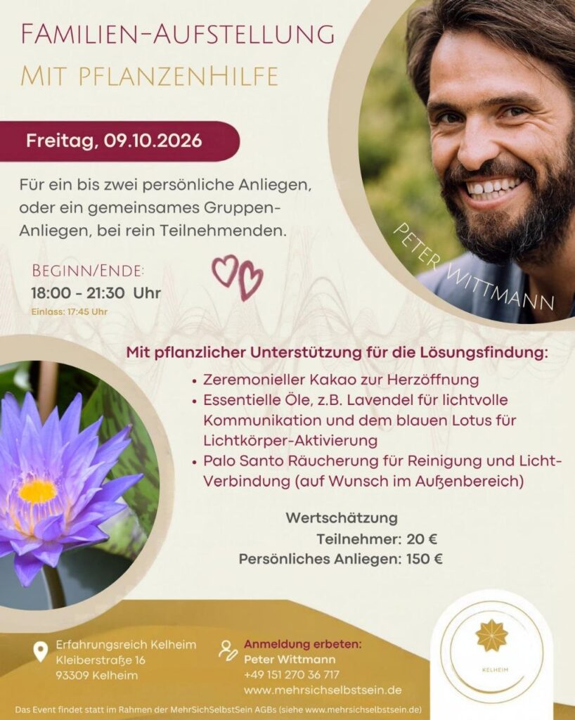 Familien-Aufstellung mit Pflanzenhilfe